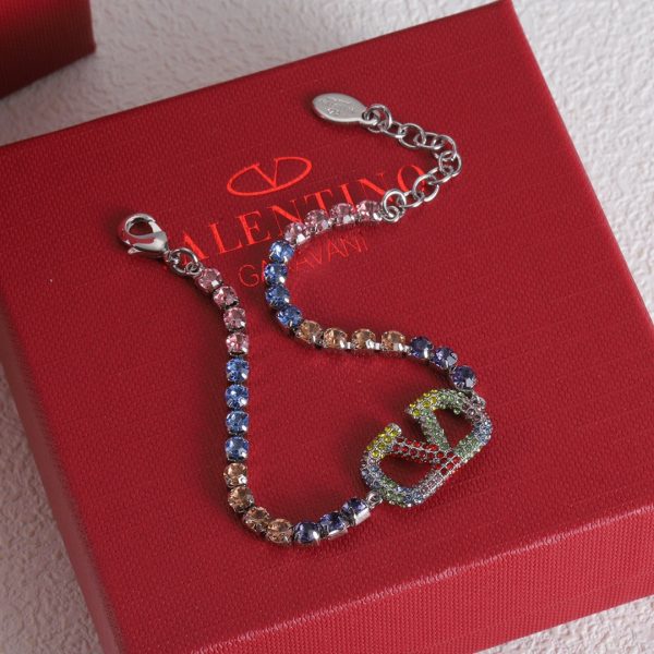 18K Vlogo Multi-Color Crystals Bracelet - Image 2