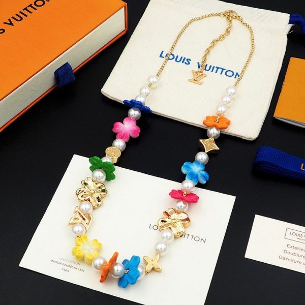 18K Louis Surfin' Flower Necklace - 图片 7
