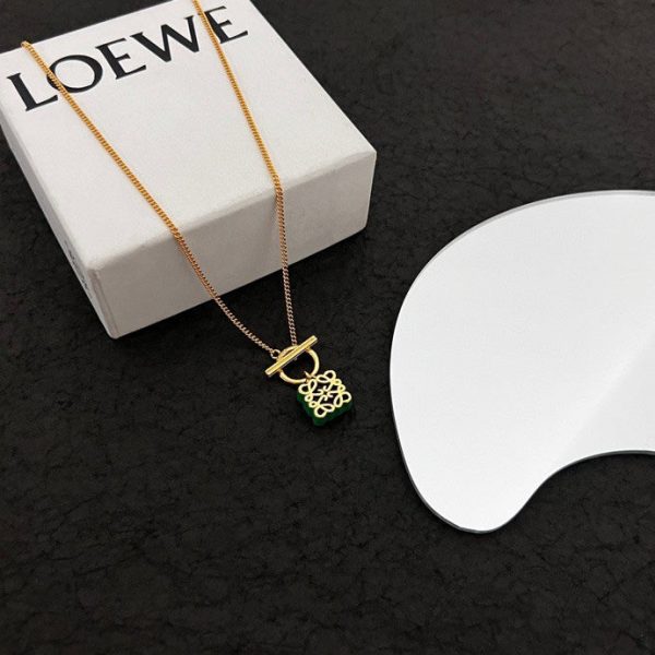 18K Anagram Pendant Necklace - Image 6