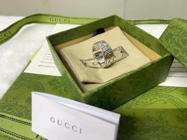 Double G Feline Head Ring - 图片 12