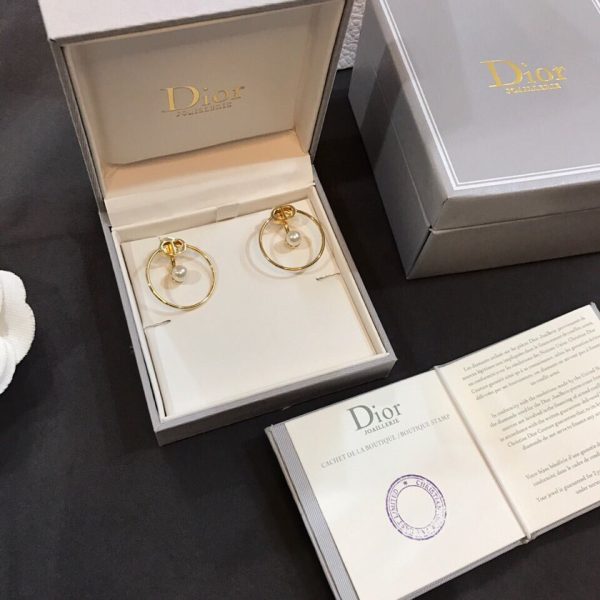 18K CD 30 Montaigne Pearl Earrings - 图片 10