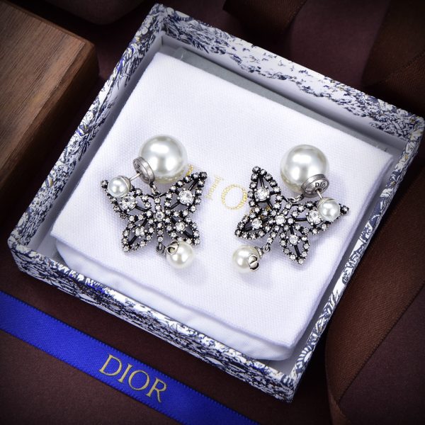 18K CD Tribales Butterfly Earrings - 图片 4