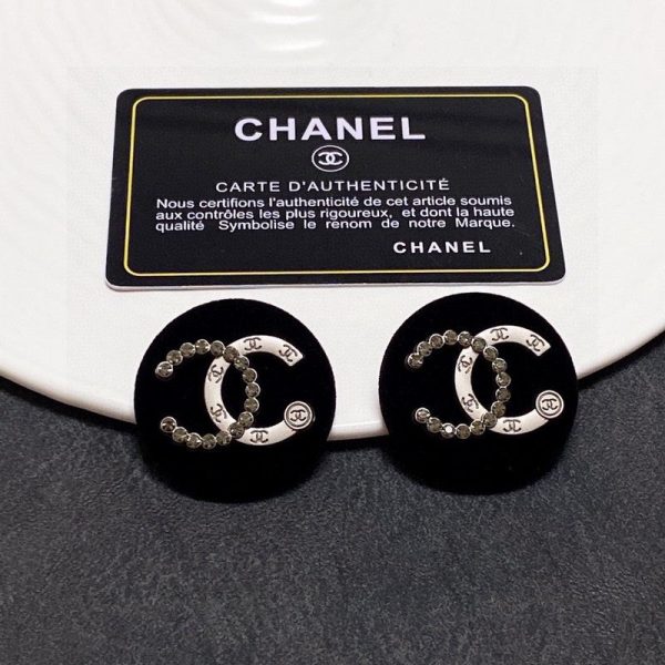 18K CC Black Earrings - Image 8