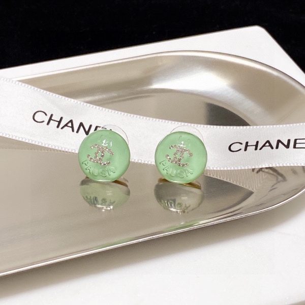 18K CC Green Earrings - 图片 4