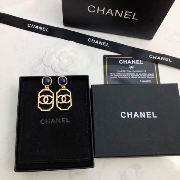18K CC Perfume Bottle Earrings - 图片 7