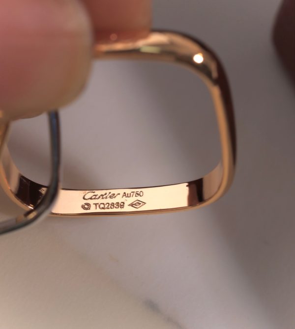 18K Trinity Cushion Ring - Image 8