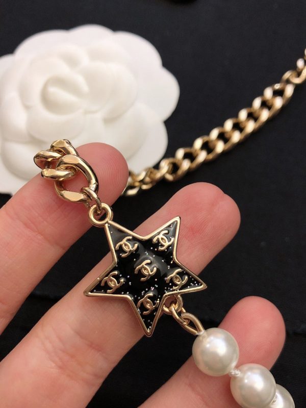 18K CC Star Pearls Necklace - 图片 8