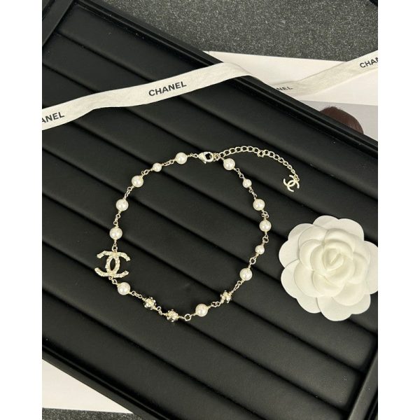 18K CC White Pearls Necklace - 图片 8