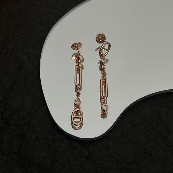 18K Chaine D'ancre Chaos H Earrings - 图片 8