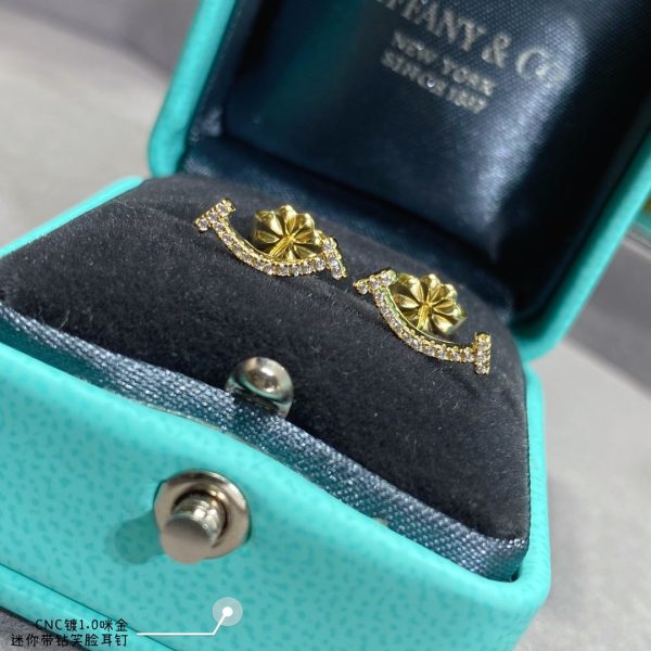 18K T Smile Diamonds Earrings - 图片 4