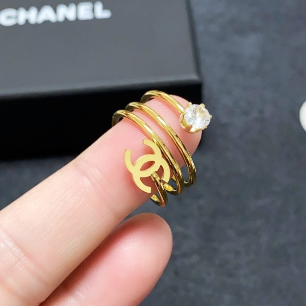18K CC Vintage Pearl Ring - 图片 3