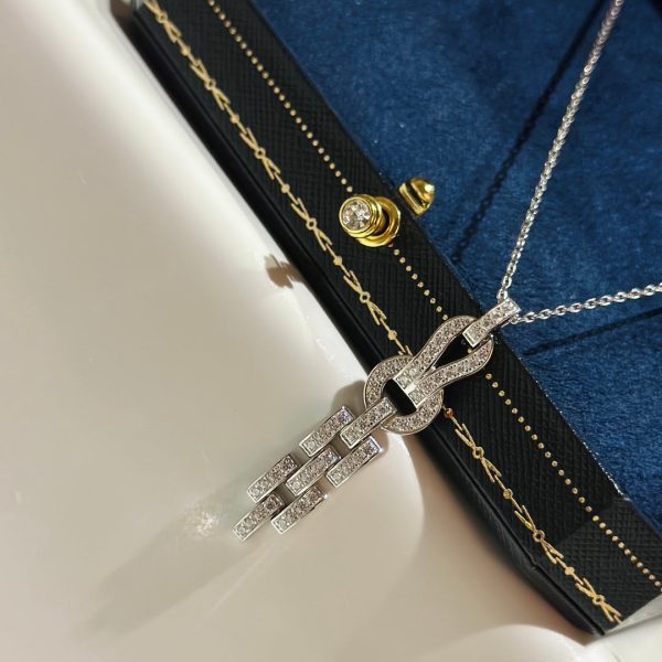 18K Agrafe Diamond Necklace - 图片 8