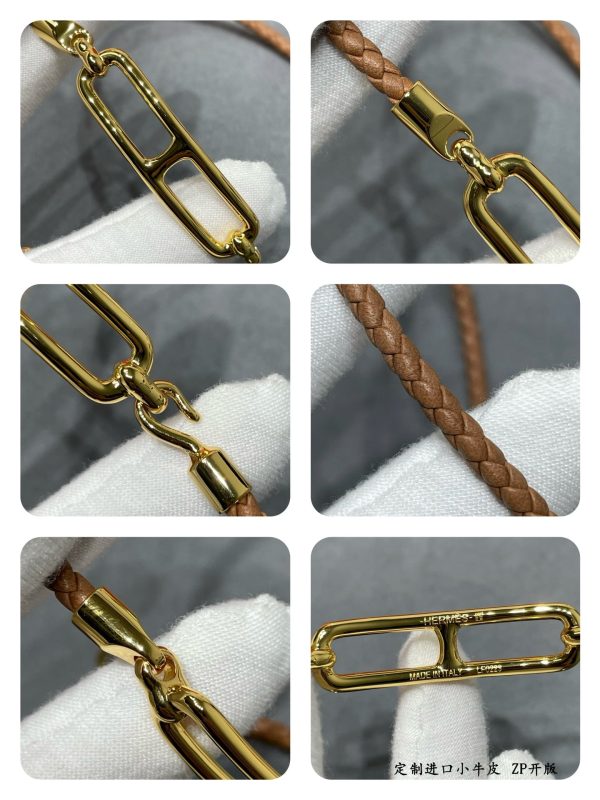 18K Roulis Double Tour Brown H Bracelet - 图片 8
