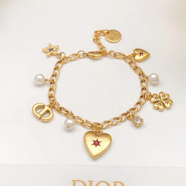 18K CD Script Diamond Bracelet - 图片 3
