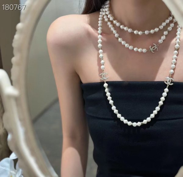18K CC Pearl Choker Necklace - 图片 3