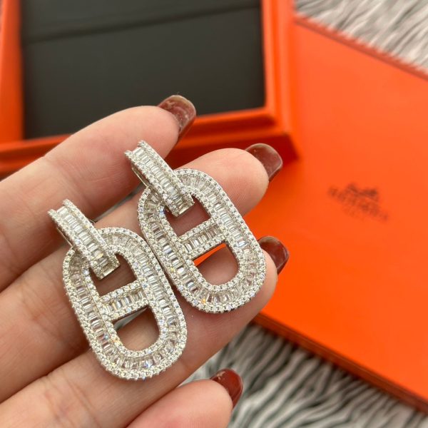 18K Diamonds H Earrings - 图片 9