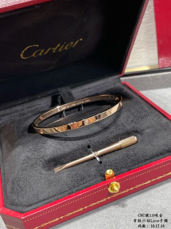 18K Love Six Diamond Small Bracelet - 图片 2