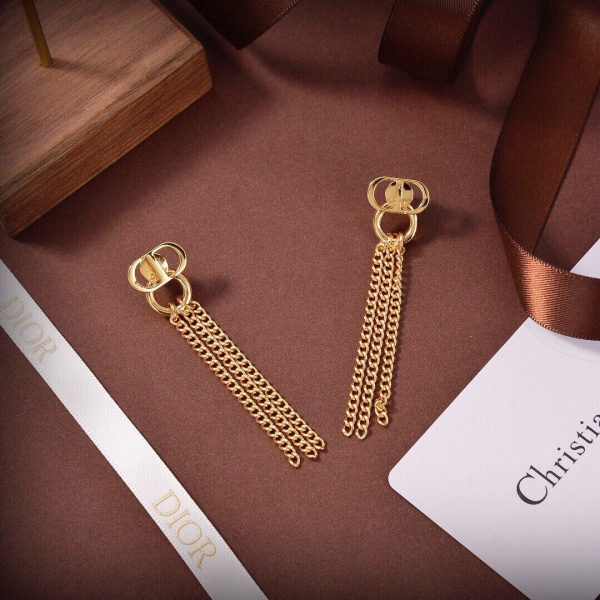 18K CD 30 Montaigne Chain Earrings - 图片 7