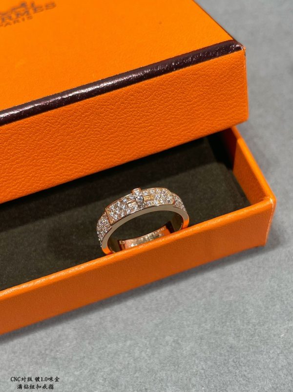 18K Collier De Chien Diamonds H Ring - 图片 5