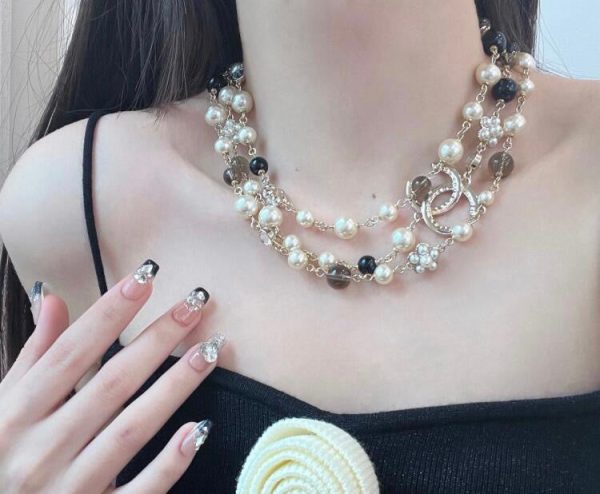 18K CC 24B Long Pearls Necklace - 图片 8