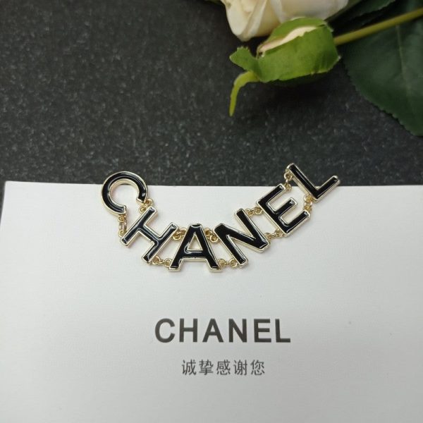 18K CC Letter Brooch - 图片 7