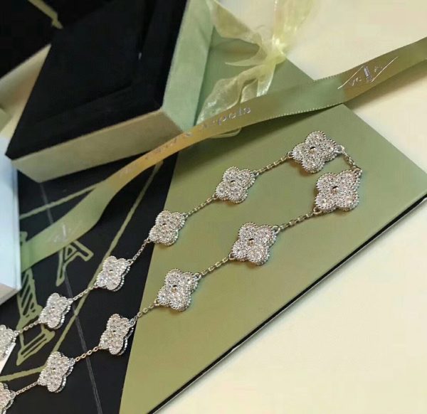 18K Vintage Alhambra 20 Motifs Long Necklace - 图片 5