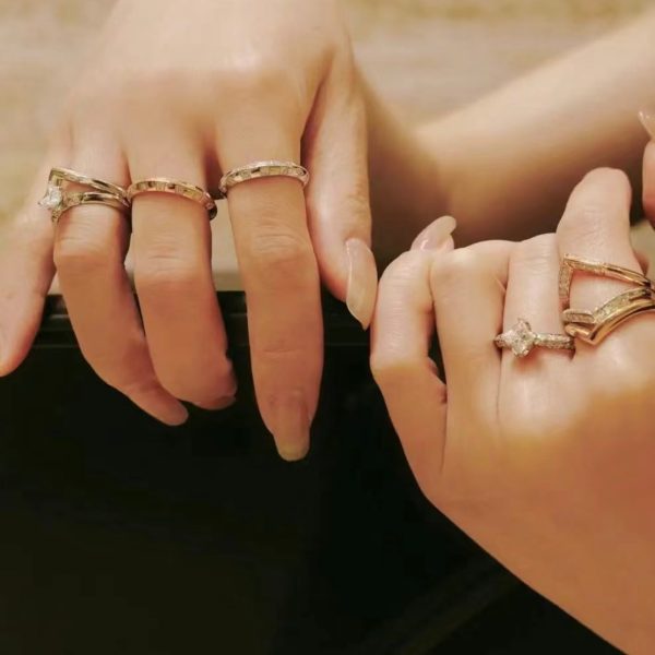 18K Louis Damier Diamonds Ring - 图片 8