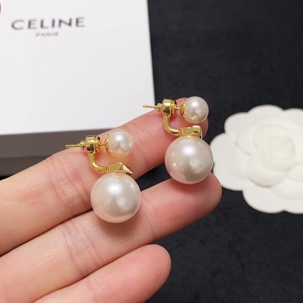 18K Triomphe Pearl Earrings - 图片 8