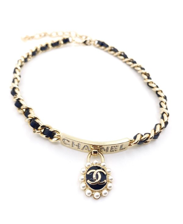 18K CC Pearls Choker Necklace - 图片 9