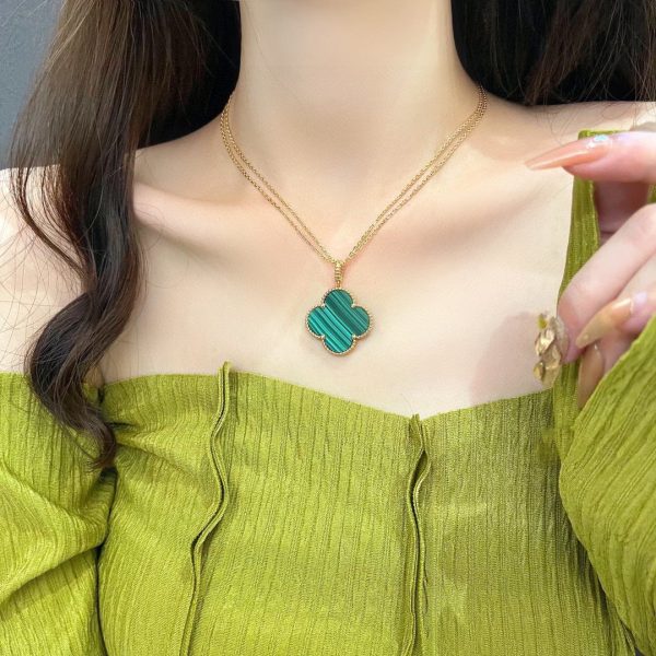 18K Magic Alhambra Malachite Necklace - 图片 3