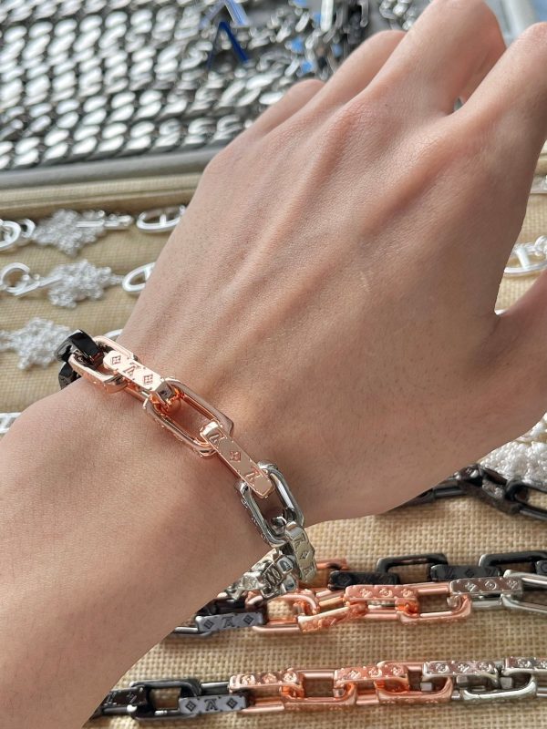 18K Louis Monogram Chain Bracelet - 图片 8