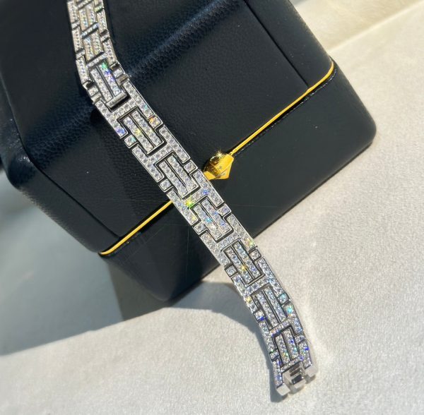 18K Diamond Chain H Bracelet - 图片 9