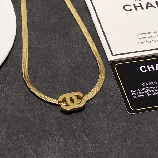18K CC Gold Choker Necklace - 图片 9