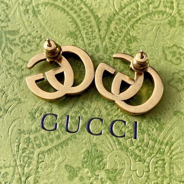 18K Double G Earrings - 图片 3