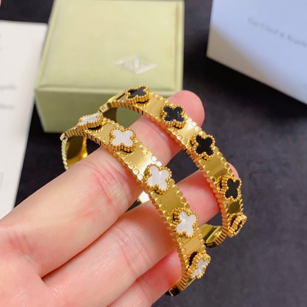 18K Perlée Clovers Bracelet - 图片 2