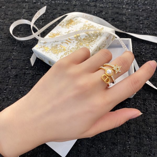 18K CD Star Pearl Ring - 图片 10