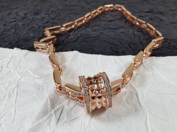 18K B.ZERO1  Diamonds Chain Link Necklace - 图片 7