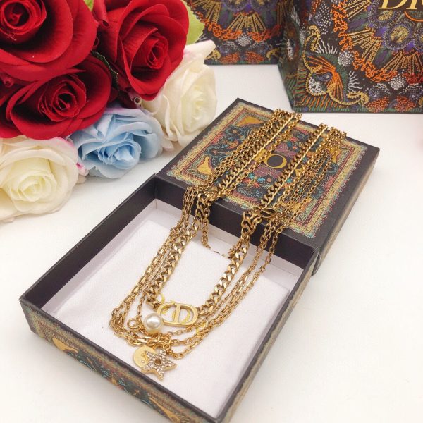 18K CD Multi Layer Necklace - 图片 5