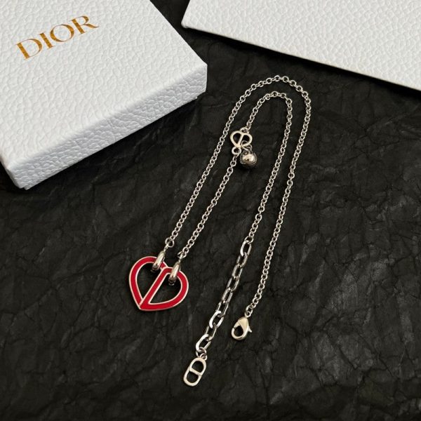 18K CD Heart Necklace - 图片 3
