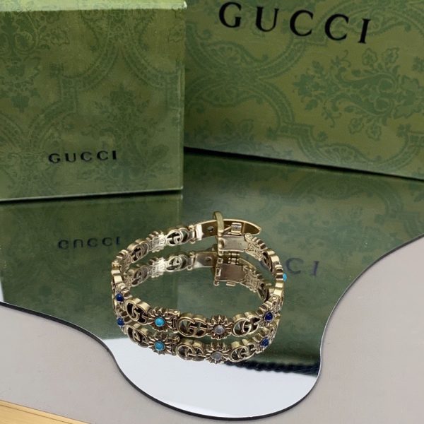18K Double G Flowers Bracelet - 图片 4