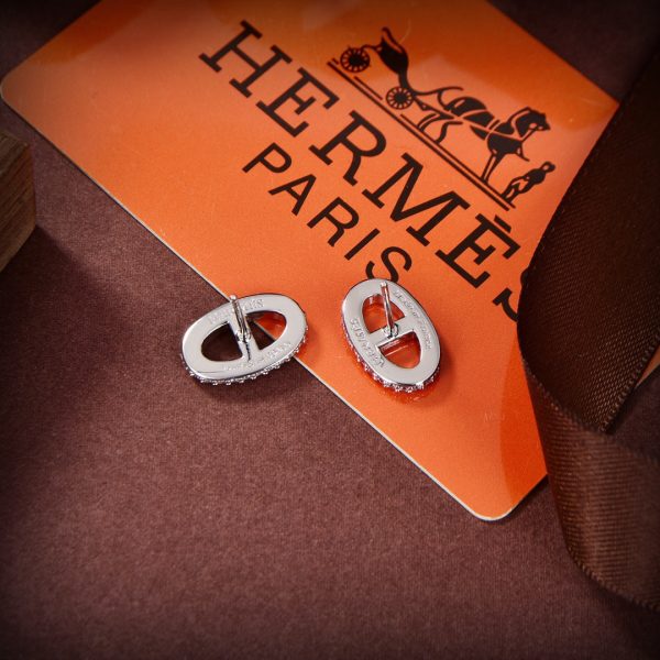 18K Farandole Diamond H Earrings - 图片 7