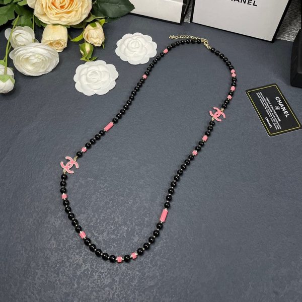 18K CC 24B Black Pearls Necklace - Image 3