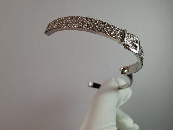 18K Kelly Diamond Vintage H Bracelet - 图片 4