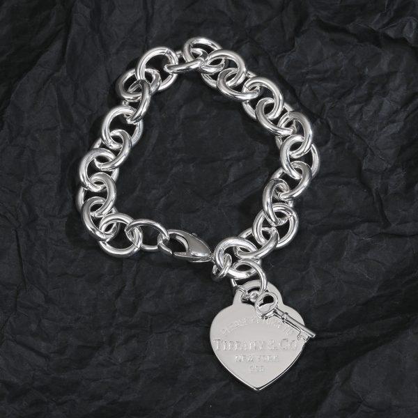 18K T Heart Tag Bracelet - 图片 7