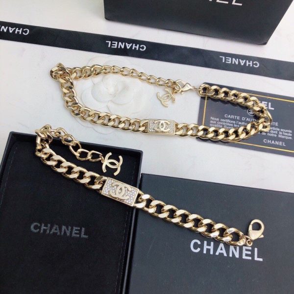 18K CC Diamonds Chain Necklace - Image 8