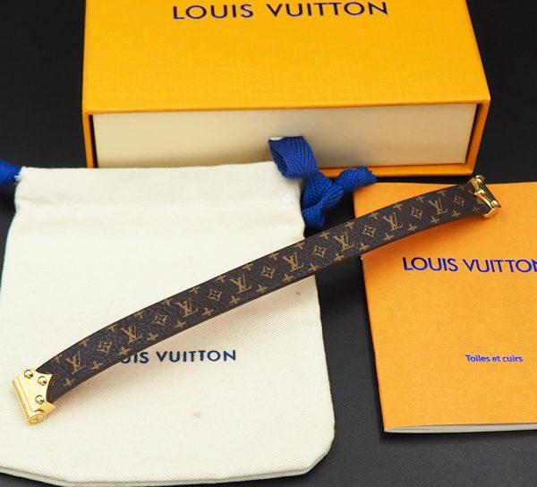 18K Louis Leather Vintage Bracelet - 图片 7