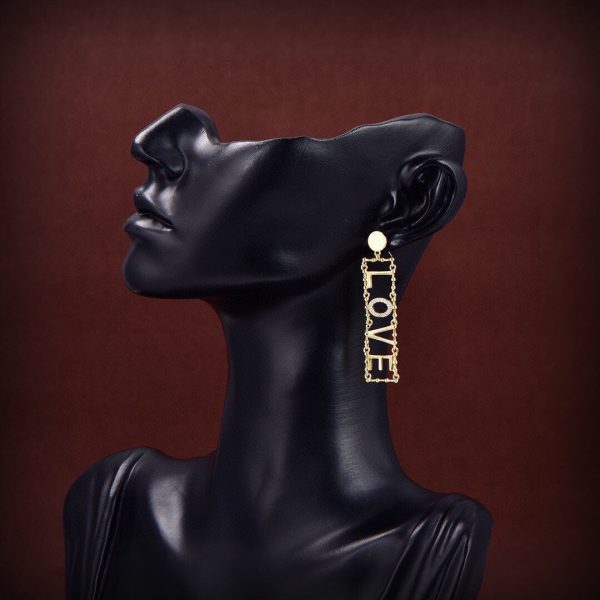 18K Triomphe LOVE Diamonds Earrings - 图片 4