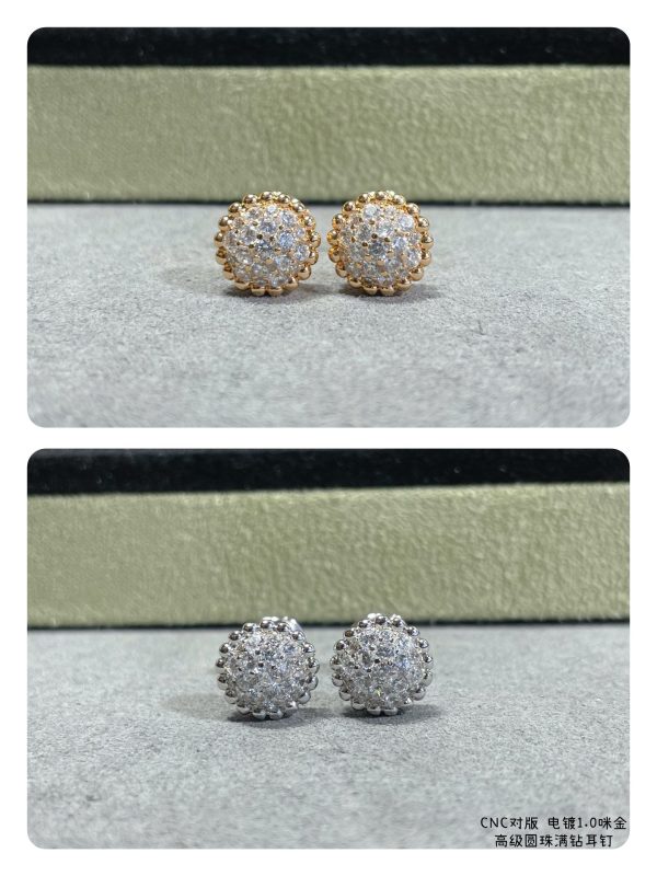 18K Perlée Diamonds Earrings - 图片 12