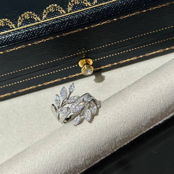 18K T Victoria Diamond Vine Bypass Ring - 图片 8