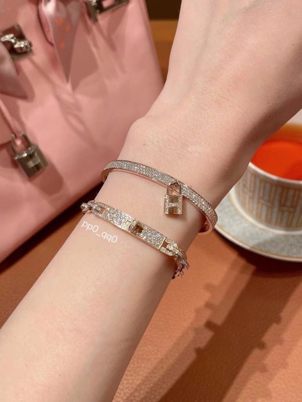18K Kelly H Lock Vintage H Bracelet - 图片 8